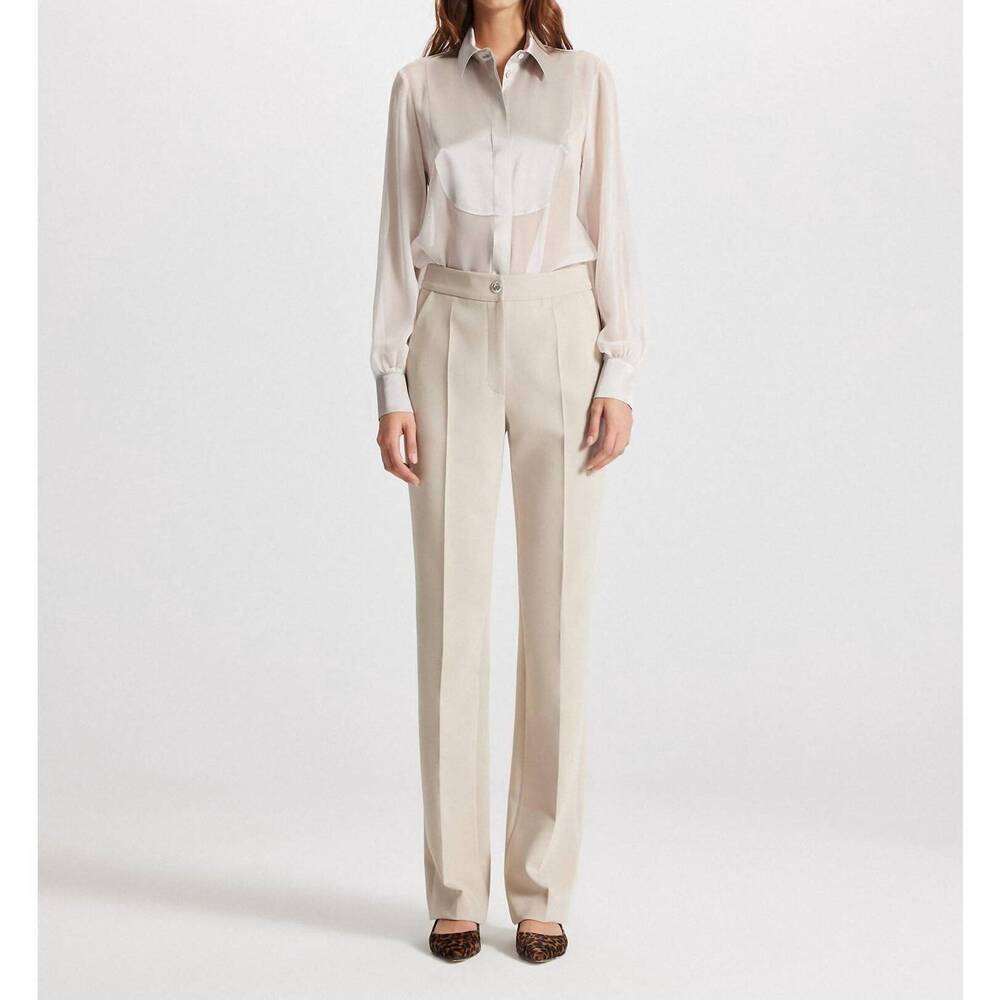NEW THEO THE LABEL daphne high-waist pant in stone